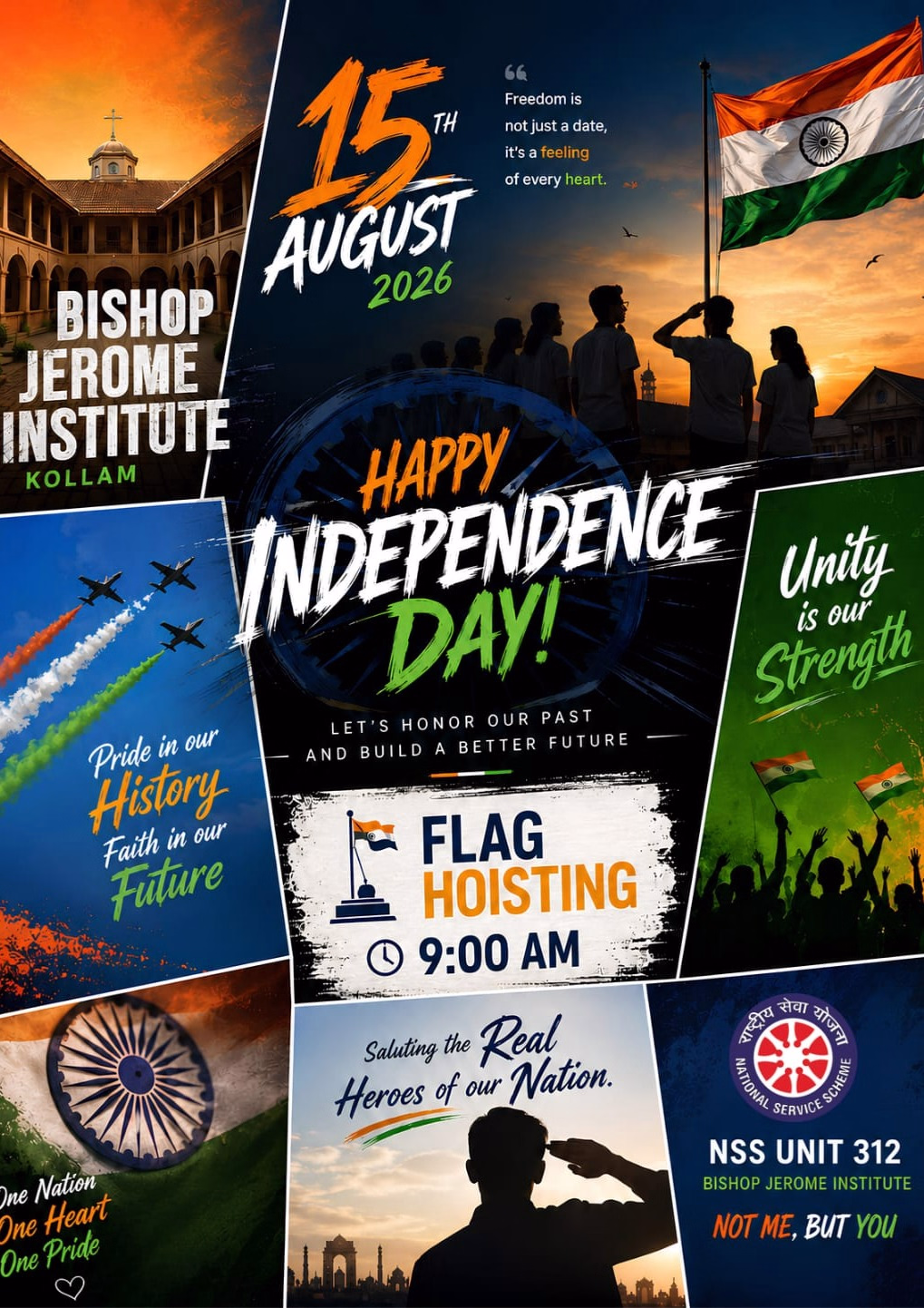 Grand Flag Hoisting Ceremony Marks 80th Independence Day at Bishop Jerome Institute